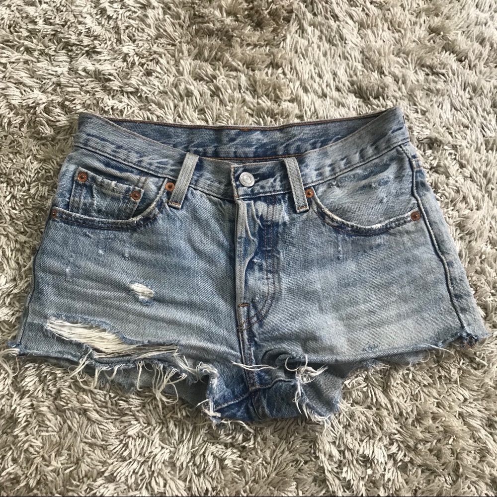 Levi’s denim cutoff shorts